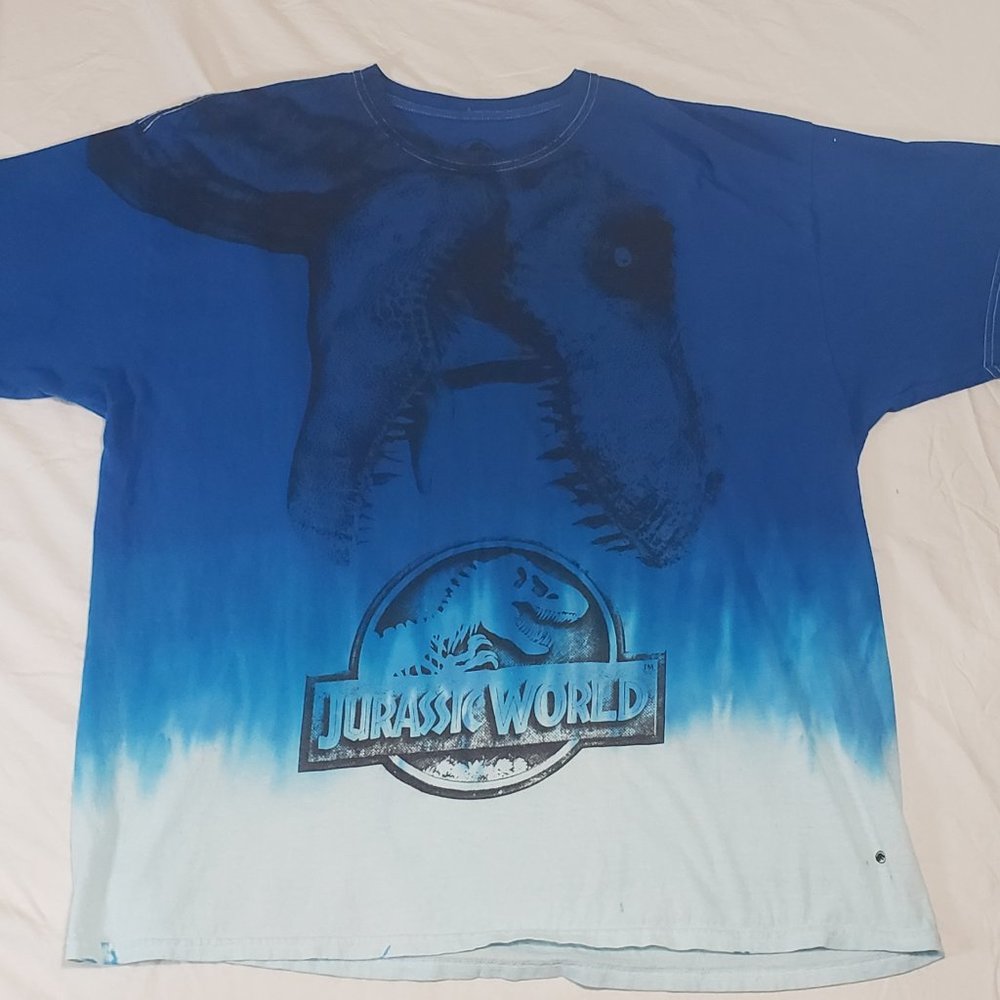 JURASSIC WORLD TIE DYED MENS TEE SIZE XXL
